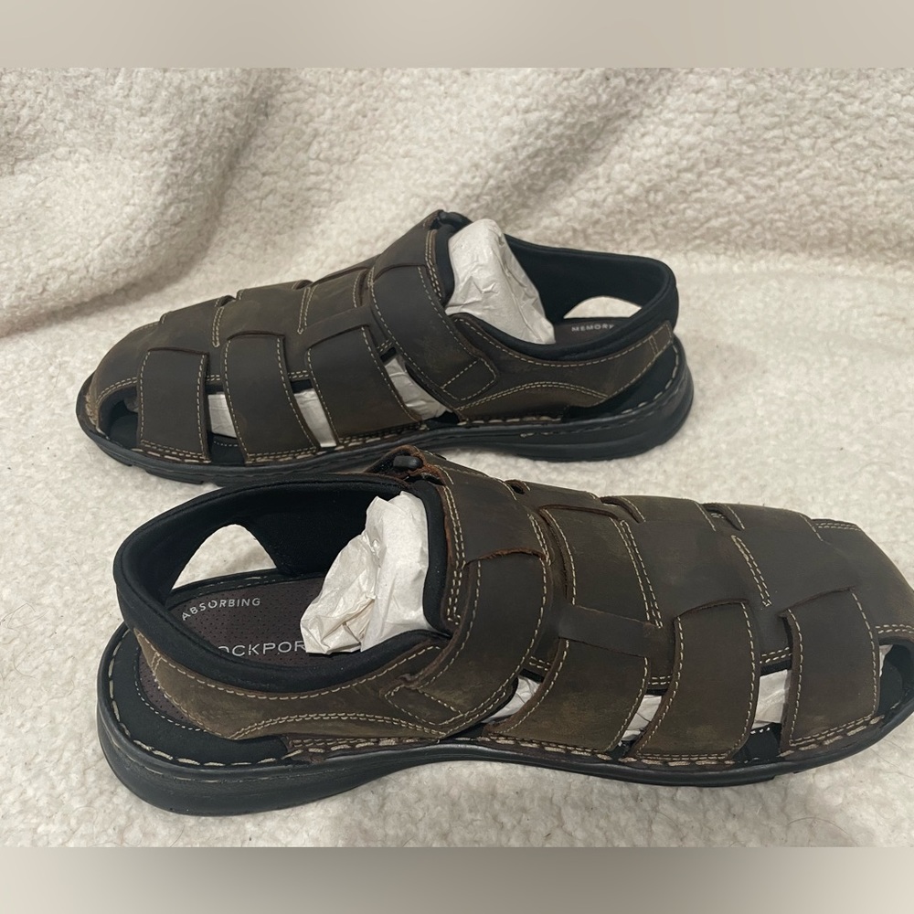 Rockport Men's Darwyn Fisherman Sandal- Size 11 Wide - Picture 4 of 6